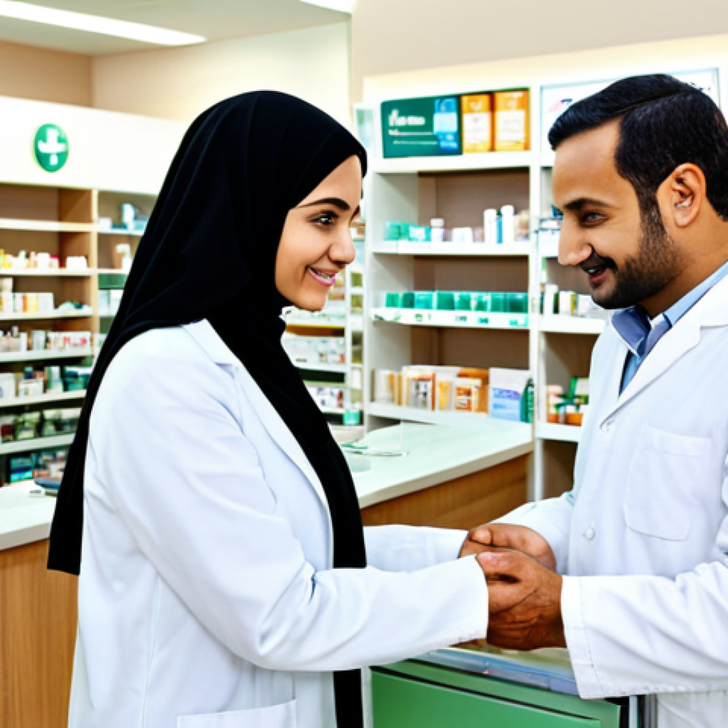 약사 약국 창업 지원금 정보 - Modern Pharmacy Interior**

"A bright and inviting pharmacy interior, showcasing well-organized shel...