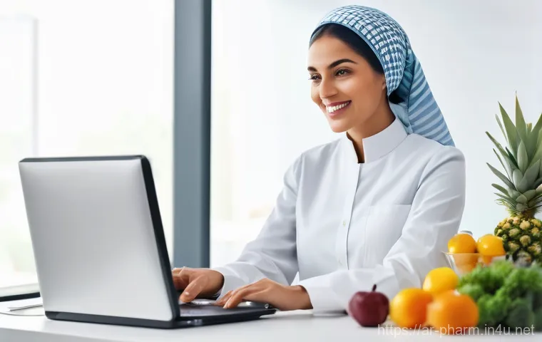 약사 조제 실무 강의 추천 - **Community Pharmacist Managing Inventory and Assisting Customer**
    "A friendly male Arab pharmac...